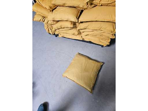 52x decorative cushions golden yellow