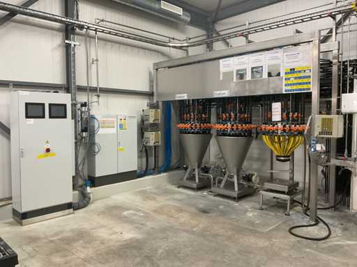 Installazione di dosaggio chimico a 2 stazioni di Becatron (tintura)