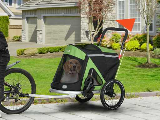 2-in-1 hondenfietskar