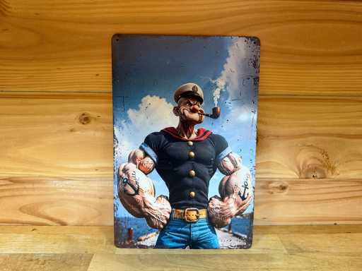 metaal reclame wandbord