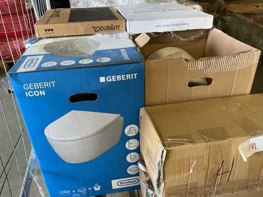 Geberit Toilet (4x) + diverse badkamer accessoires
