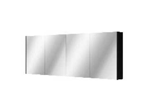 Spiegelschrank mattschwarz lackiert 140 cm