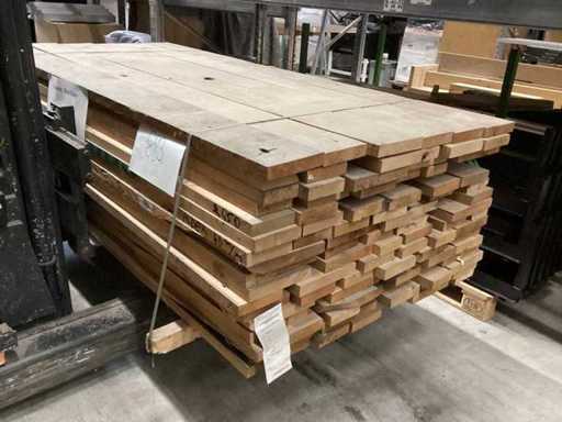 Red Alder American Superior Planed Goods / boards edged on 4 sides / Red Alder / 2.50m long / max width board 27cm / thickness board 40mm / dry air-dried