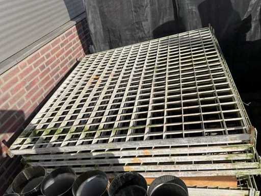 Vloerroosters 140x150 cm (20x)