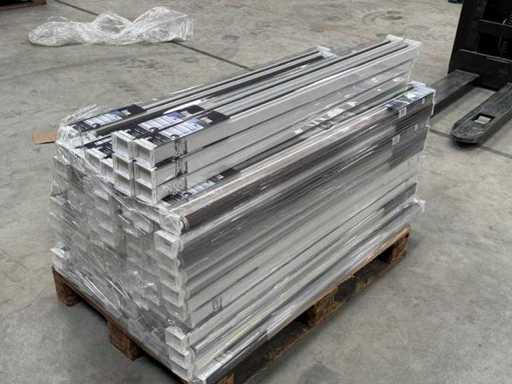 Suncollection - Klem dubbelrolgordijn 120 x 150 cm wit/grijs/antraciet lichtdoorlatend (115x)