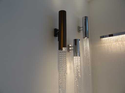 Ilfari - Sexy crystals W1+1 40 cm - Wandlamp