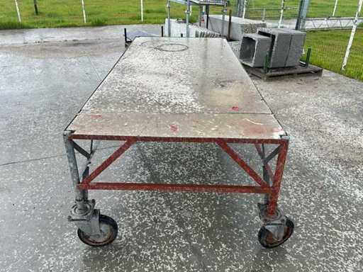 Industriële verrijdbare werktafel