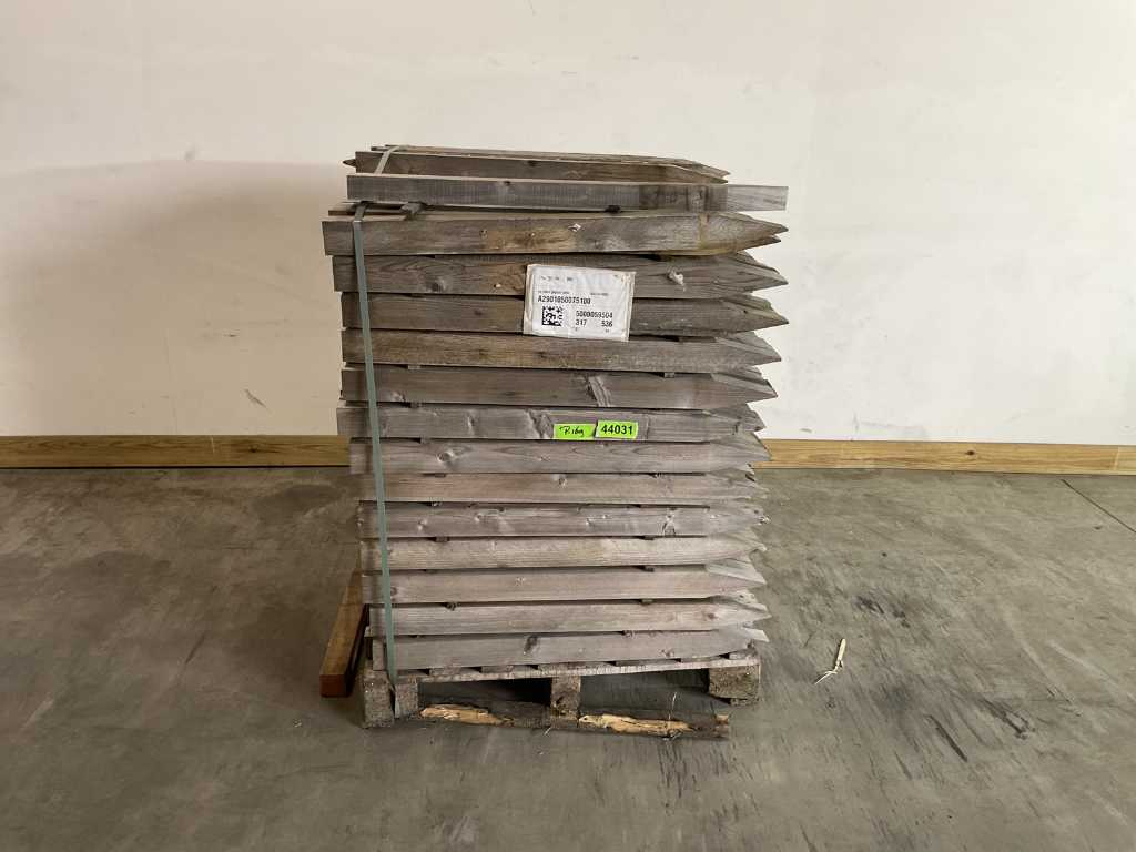 Słupek pikietowy świerkowy spiczasty 100x7,5x5 cm (200x)
