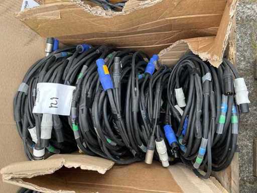 Neutrik Powercom XLR3 Combi Cable (21x)