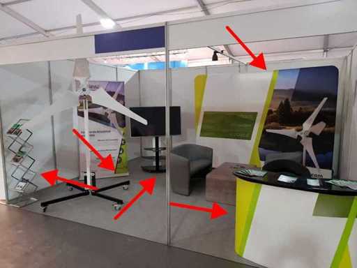 Ausstellungsstand (einige Komponenten)