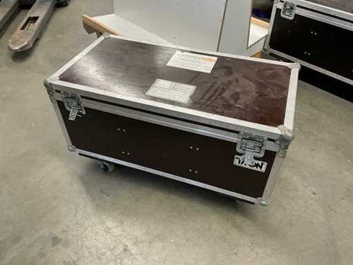 Transportcase mit 4 Lenkrollen 3-fach-Aufteilung