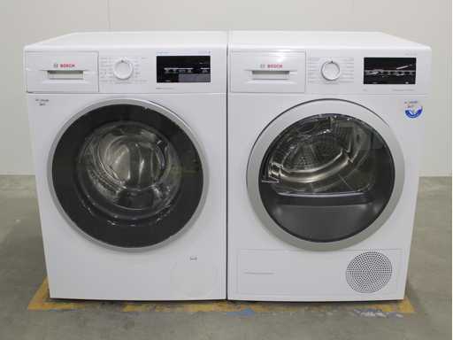 Bosch Serie|6 VarioPerfect EcoSilence Drive Wasmachine & Bosch Serie|6 SelfCleaning Condenser Wasdroger