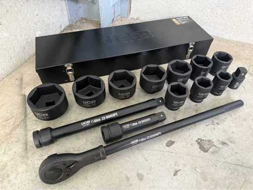 JCB 6-point socket set 36 - 80 mm