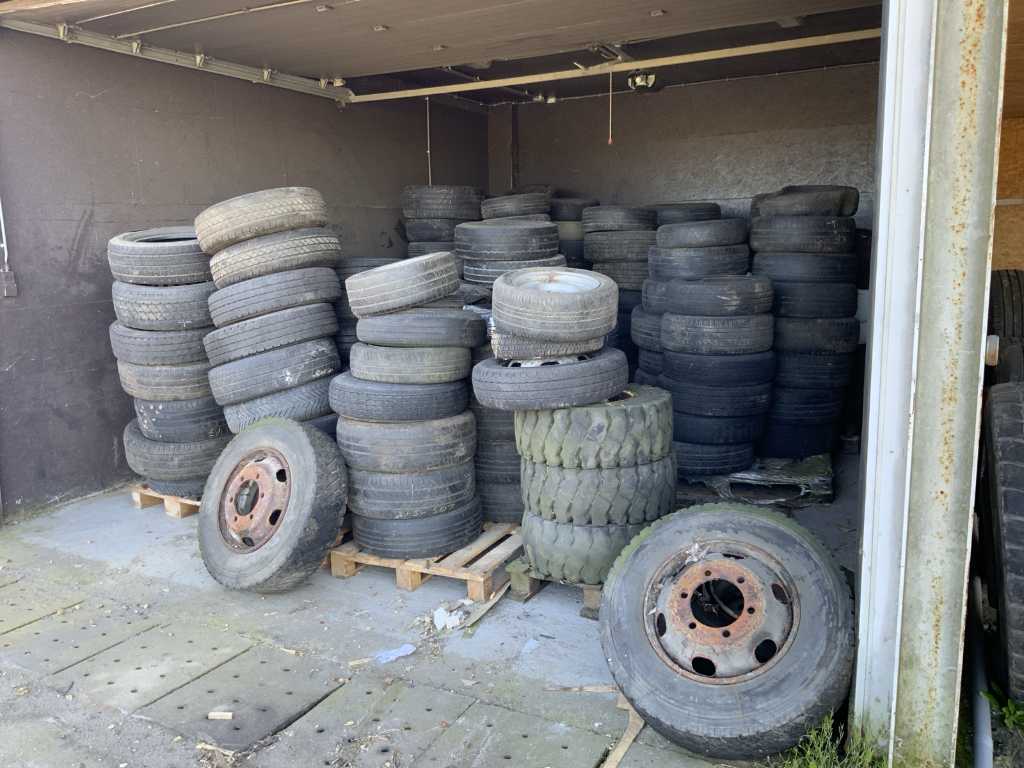 large batch of tires