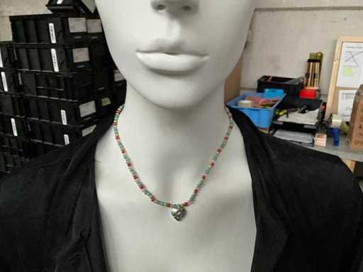 Fair Forward Fairtrade elastyczny naszyjnik z koralikami wielokolorowy (68x)