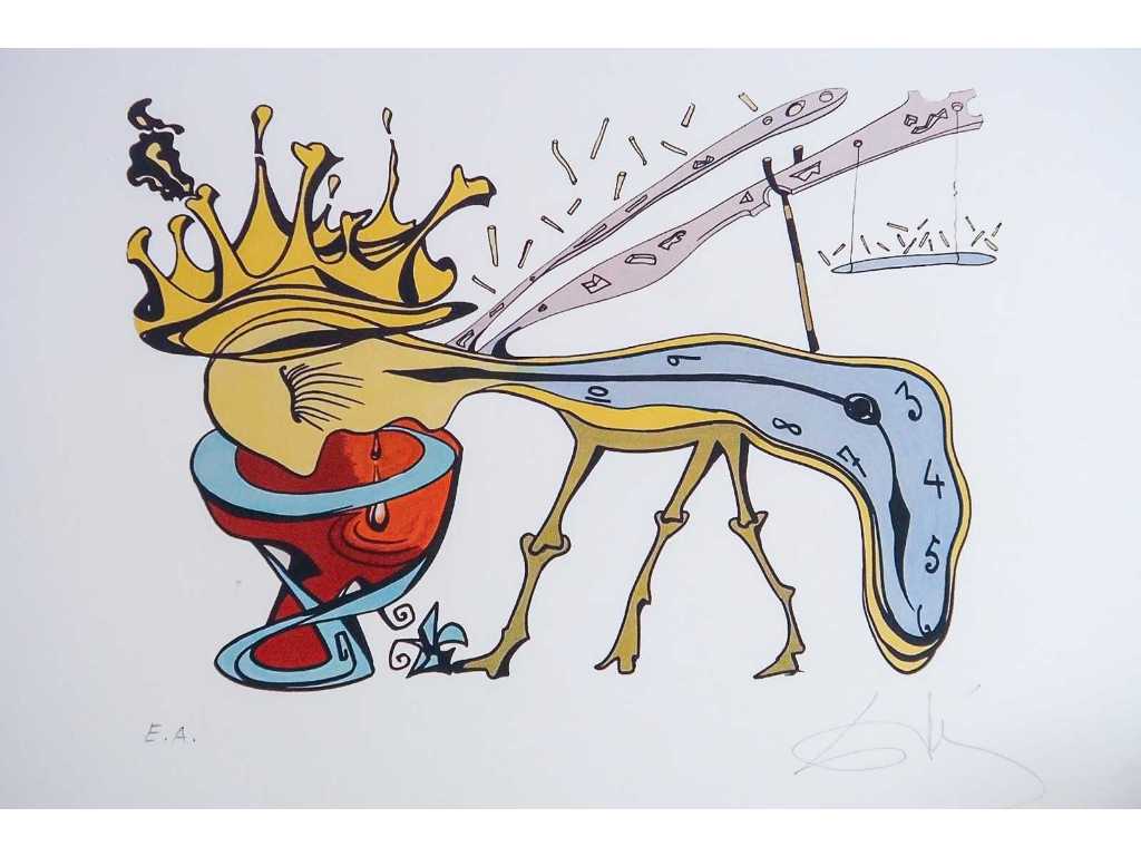 Salvador Dali 'Royal Insect' 1974 (Lithographie, signée à la main, ed AE)