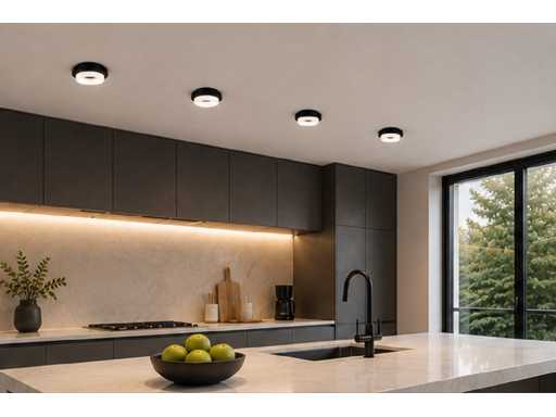 25 x Downlight Fitting – GU10 – Zwart – Ø70mm – IP20 – KADIFE