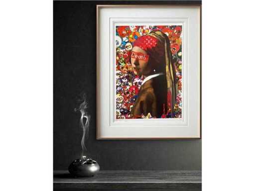 DEATH NYC : Vermeer Girl & Murakami 22/100