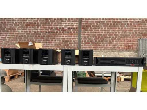 Batch APC Smart-UPS emergency power supplies incl. rack model
