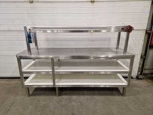 Tavolo da lavoro con ponte termico - 210 cm