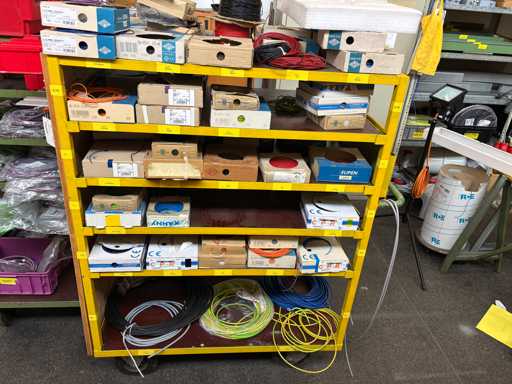   Workshop transport trolley with contents