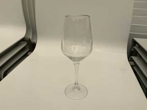 Lot of white wine glasses