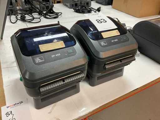 Stampante di etichette Zebra ZP450 (2x)