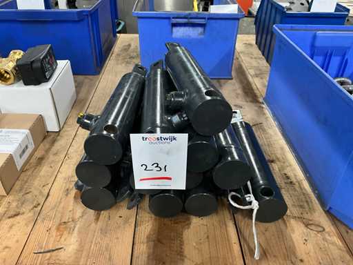 Enkelwerkende hydraulische cilinder (14x)