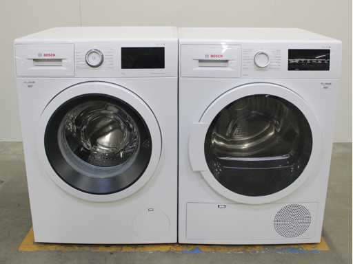 Bosch Series|6 EcoSIlence Drive Waschmaschine & Bosch Series|6 Wäschetrockner