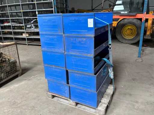 SSI Schäfer LW 530 Bacs de stockage métalliques (10x)