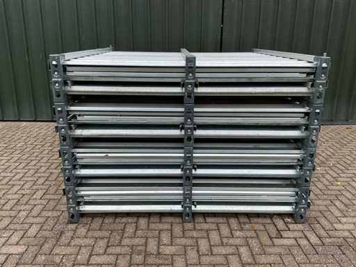 Kovobel 4 stuks 2.25x2.20 Opslagcontainer gedemonteerd