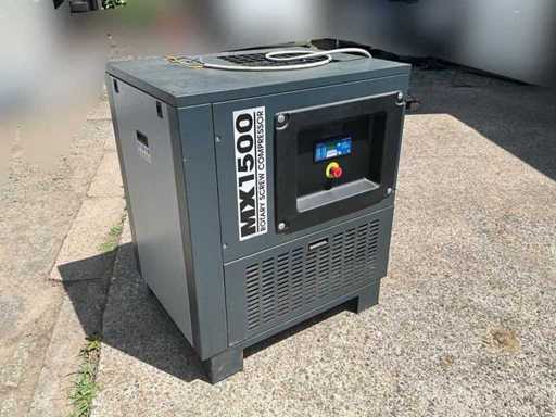 Bauger KSMX1500 industriële schroefcompressor 11 kW inclusief drukvat - 1.500 l/min – 10 bar