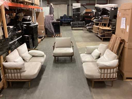 2 x Sofa set 2 seater and 2 armchairs