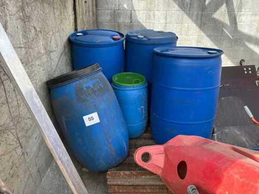 Canne di plastica vuote (5 volte)