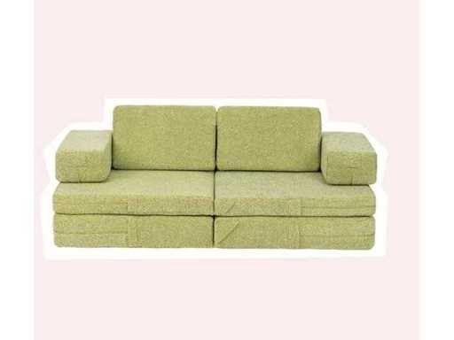 Sofa Zonky- children's chair- New - Green Teddy - 136x68x46cm
