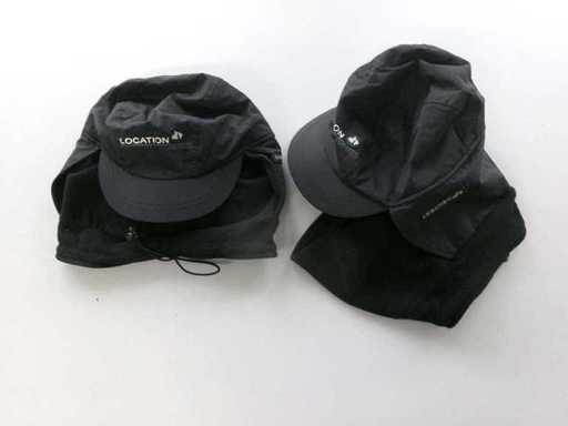 Zimowa czapka z polarowym szalikiem, jak nowa (R13) (30x)