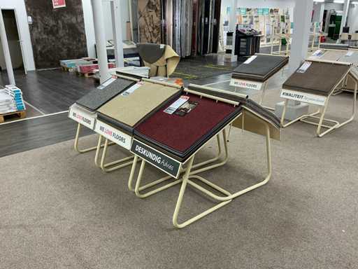 Houder met vloer samples (24x)