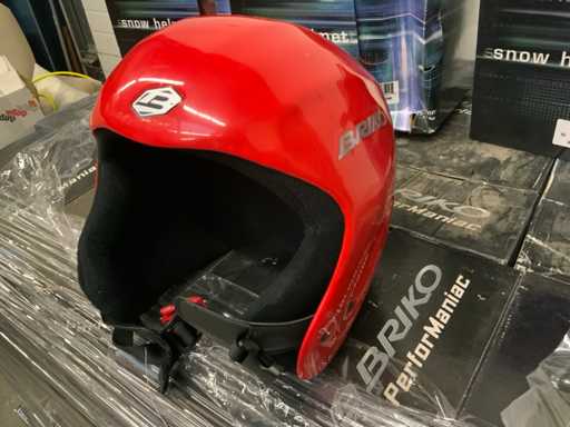 Casco da sci rosso Briko (63x)