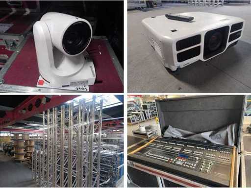 Audio-visual equipment: Sound, Video, Light