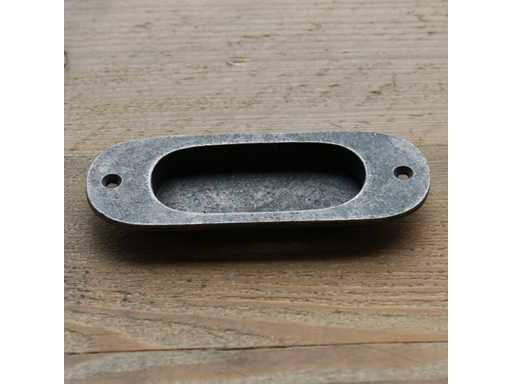 (925x) Gietijzeren Schuifdeur Komgreep - rond