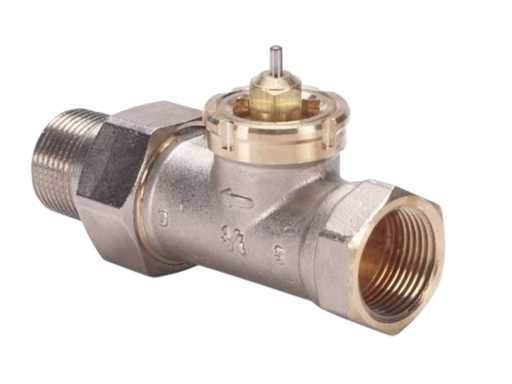 Danfoss 013U0017 Radiatorafsluiter thermostatisch RAV recht 1/2” (2x)