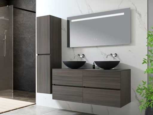 Bathroom furniture set - Vonato - 0 - 2-person 130 cm