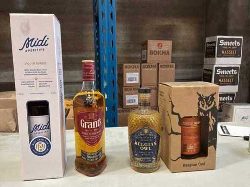 Lotto di whiskey e liquore