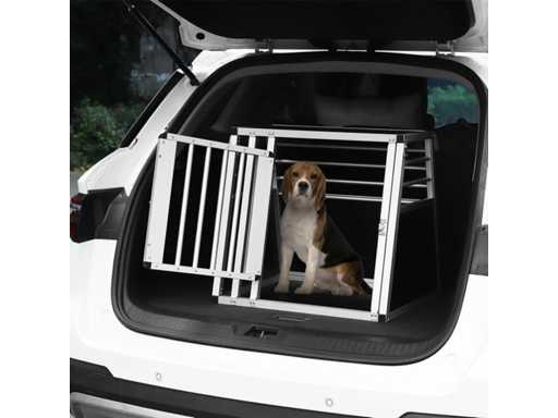 Aluminium dog transport box W 60 x H 55 x D 50 cm