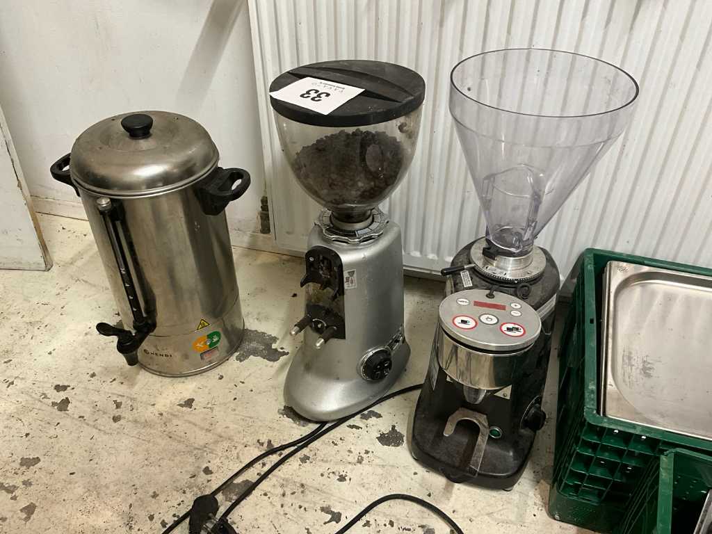 2 various electric coffee grinders