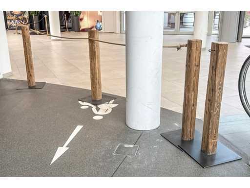 4 colonne di chiusura Mobili da negozio (4x)