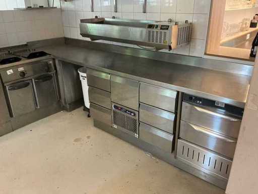 Stainless steel work table