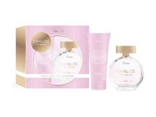Sentio - Chalize - Packung mit 10 Geschenksets mit Duschgel und Eau de Parfum