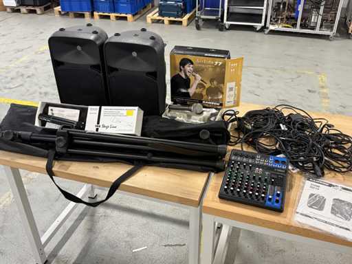   Mixer + 2 speakers