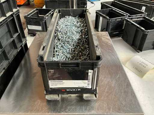 Würth 12,58 kg Stelle Schraube 4,8 x 19 in einen stapelbaren Behälter